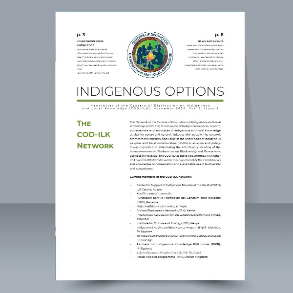 Indigenous Options Volume 1 Issue 1