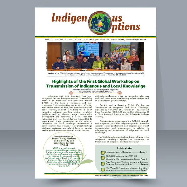 Indigenous Options Volume 3 Issue 1