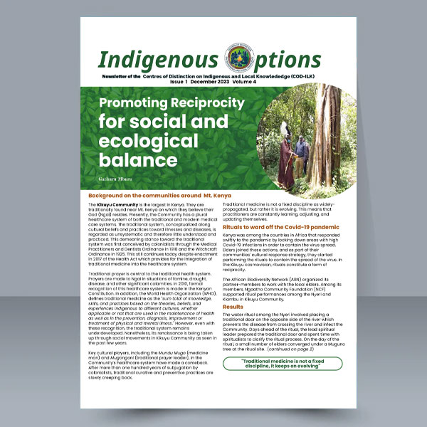 Indigenous Options Volume 4 Issue 1